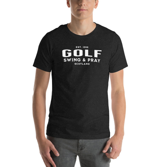 Golf Swing & Pray Unisex t-shirt